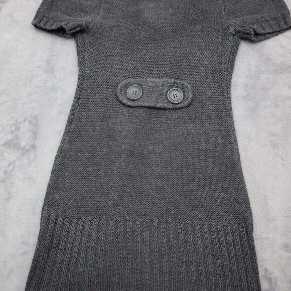 Decree Sweater Womens S Gray Cardigan Short Sleeve Button Cable Knit Acrylic - Picture 13 of 15